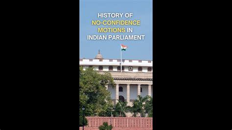 Watch History Of No Confidence Motions In India Youtube