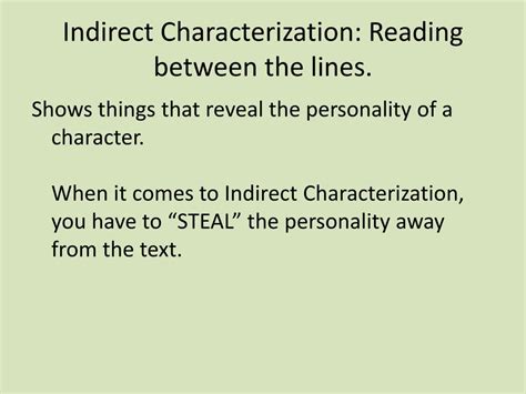 PPT - Direct and Indirect Characterization PowerPoint Presentation ... 
