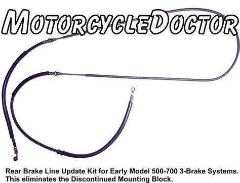 Rear Brake Line Complete for 3-Brake Models – Motorcycle Doctor