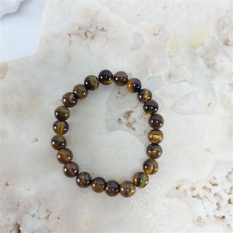 Pulseira Pedra Olho De Tigre Bola Esfera Shopee Brasil