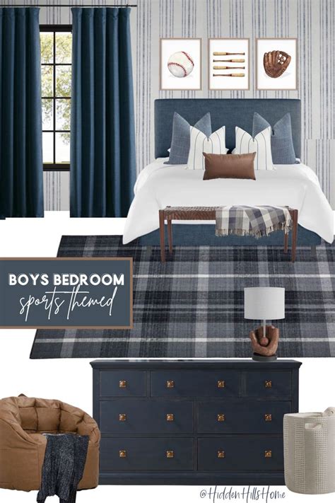 Sports Themed Boys Bedroom Decor | Boys bedroom makeover, Big boy ...