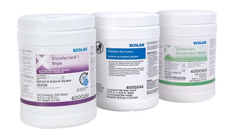 Disposable Disinfectant Wipes Ecolab