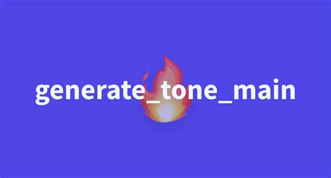 Generate Tone Main A Hugging Face Space By Gradio