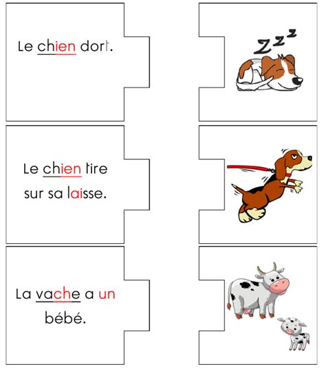 Associer Une Phrase Et Une Image Jeux Lecture Cp Jeux De Lecture