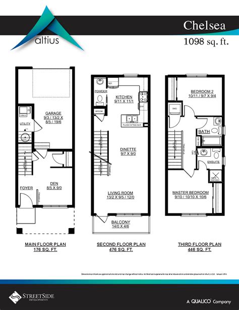 Glenridding Townhomes By StreetSide Developments 63 Chelsea Floor