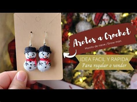 Vende Tantos Como Puedas Tejer Aretes Navide Os Snow Man Ideas Para