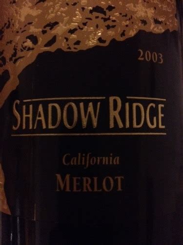 Shadow Ridge Merlot Vivino United States