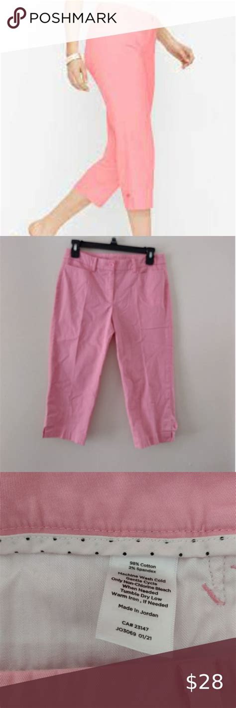 Talbots Pink The Perfect Skimmer Capri Size P New Pedal Pushers Slim