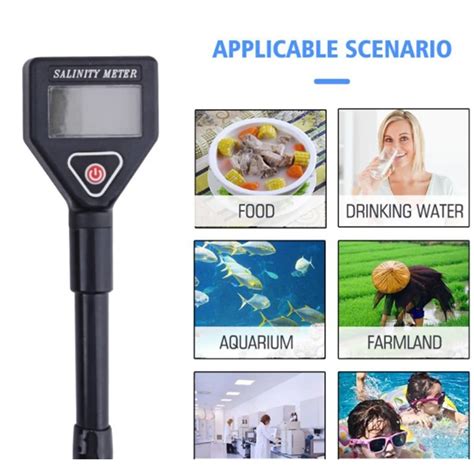 Portable Salinity Meter Salinometer Halometer Salt Gauge Salty Brine