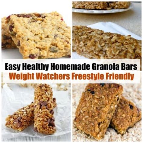 7 Healthy Homemade Granola Bar Recipes For Weight Watchers • Simple Nourished Living