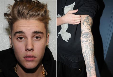 Los Tatuajes Que Decoran El Cuerpo De Justin Bieber Justin Bieber