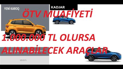 ÖTV MUAFİYETİ ENGELLİ ARAÇ ALIM LİMİTİ 1 000 000 TL OLURSA ALINABİLECEK