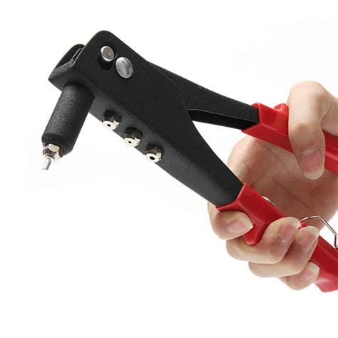 Pop Rivet Gun Kit Manual Hand Riveter Heavy Duty Tool Repair 40 Rivets Red A5i6 192701757816 Ebay