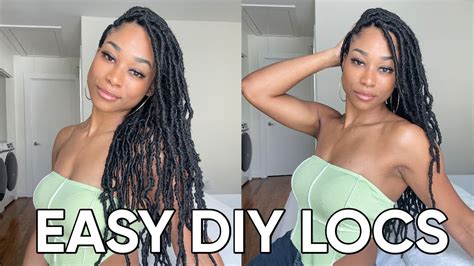 Easy Diy Faux Locs Faster And Secure Method Youtube