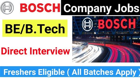 Bosch Jobs In Freshers Bosch Job Vacancy Bosch Recruitment