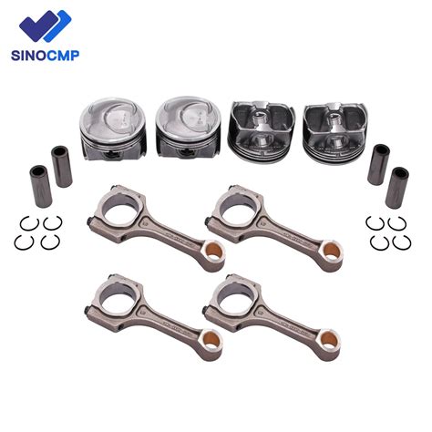 Sets Connecting Rods Pistons G For Hyundai Sonata Kia