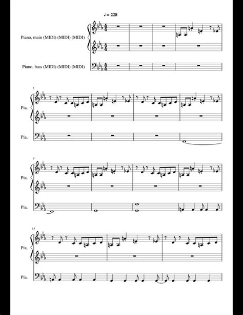 Megalovania Piano Sheet Music For Piano Download Free In Pdf Or Midi