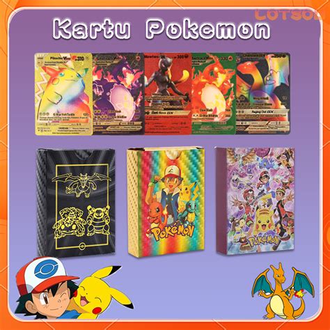 Jual Kartu Pokemon Charizard 1 Box 55pcs Metal Emas Pokemon Shiny Cards