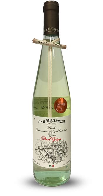 Vino Dellamicizia Friuli Pinot Grigio Orvino Wines