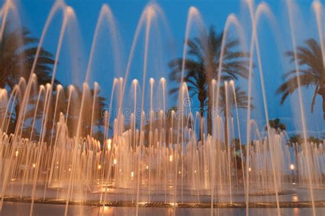 Colorful water fountain stock photo. Image of outdoors - 96056836