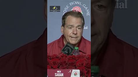 Nick Saban After Rose Bowl Loss “one Of The Most Amazing Seasons In