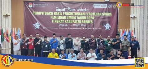 Berjalan Aman Kpu Brebes Berhasil Selesaikan Rekapitulasi Penghitungan