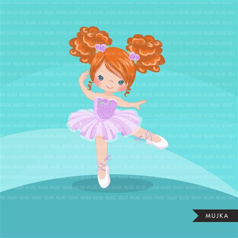 Ballerina Girl Clipart Ballet Characters Mujka Cliparts Myshopify