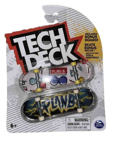 Tech Deck Bonus Pack Plan B Skateboards Pack Fingerboard Mm Spin