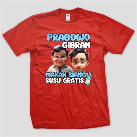 Jual Kaos Prabowo Gibran Capres 02 Baju Gemoy Prabowo Subianto Tim