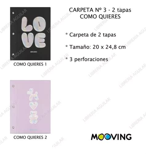 Carpeta Dos Tapas A Elección Cordon Nº3 Mooving en venta en Capital