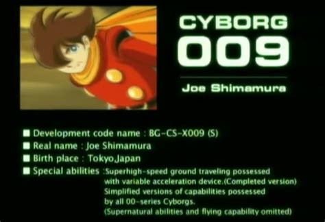 Tokupedia — Cyborg 009: Joe Shimamura A Half-Japanese,...