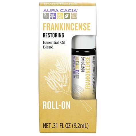 Aura Cacia Essential Oil Blend Restoring Frankincense Roll On 0 31