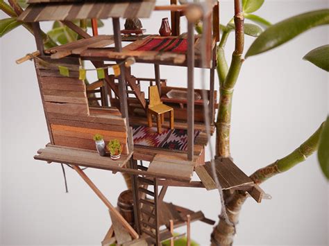 Houseplant Treehouses By Artist Jedediah Corwyn Voltz Booooooom