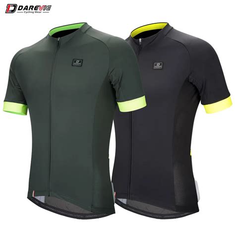 Darevie respirável antibacteriana ciclismo jersey para homens manga