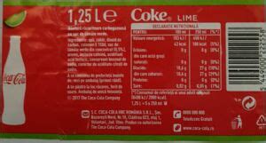 Drink Label Coca Cola Lime S C Coca Cola Hbc Romania S R L