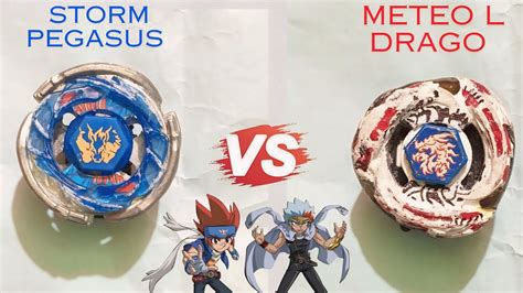 Storm Pegasus 105RF VS Meteo L Drago LW105LF Beyblade YouTube