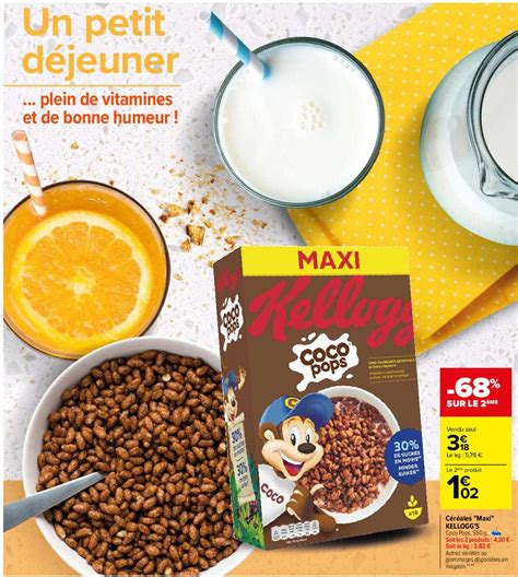 Promo C R Ales Maxi Kellogg S Chez Carrefour Drive Icatalogue Fr