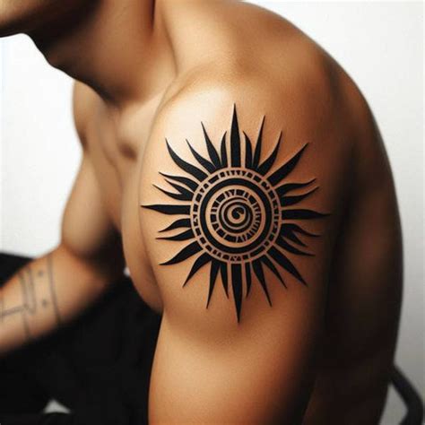 polynesian colored tattoo eagleviewtattoocom