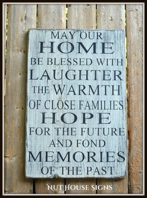 Rustic Wood Sign Blessings Wooden Quotes by NutHouseSigns on Etsy, $47. ...