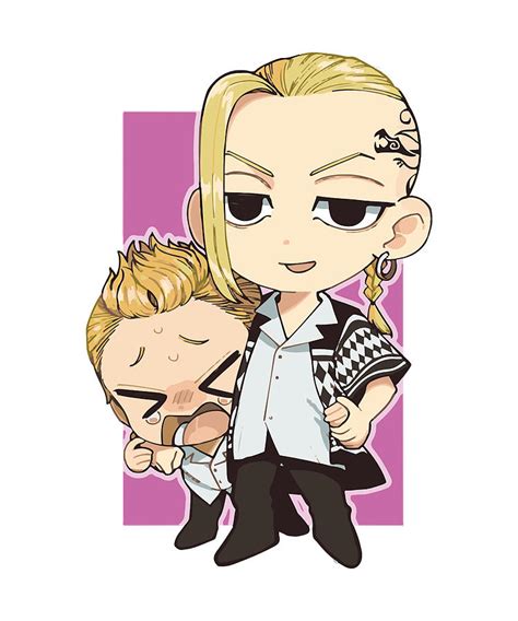 Tokyo Revenges Draken Mikey Chibi Sticker Doraken X Mikey Drawing By