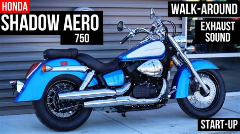 New 2022 Honda Shadow Aero 750 Cruiser Motorcycle Walk Around Vt750