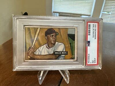 Willie Mays Bowman Baseball Rookie Card Psa Ny Giants Nice