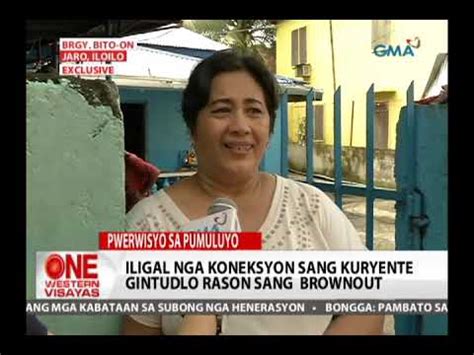 One Western Visayas Iligal Nga Koneksyon Sang Kuryente Sa Bito On Jaro