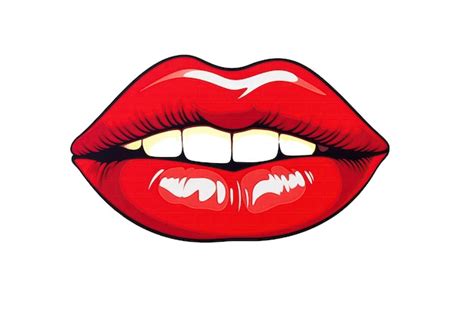 Premium Ai Image Lipstick Sticker On Isolated White Background