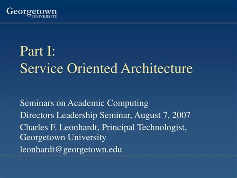 Ppt Part I Service Oriented Architecture Powerpoint Presentation