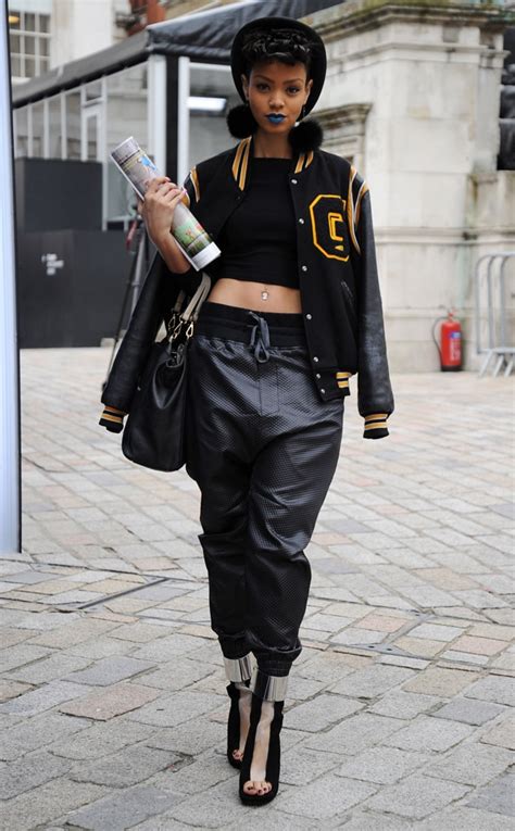 Varsity Blues From London Fashion Week Fall 2014 Street Style E News