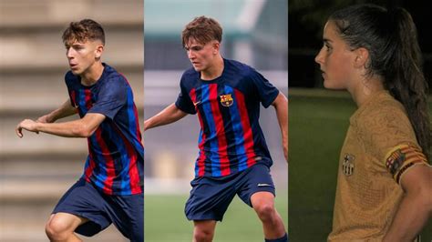 FC Barcelona Pau Prim Juan Hernández y Andrea Cano los