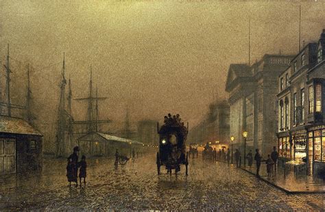 Liverpool Docks Painting By John Atkinson Grimshaw Fine Art America