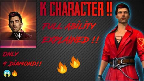 K Character Ability Fully EXPLAINED I Got K Character In Just