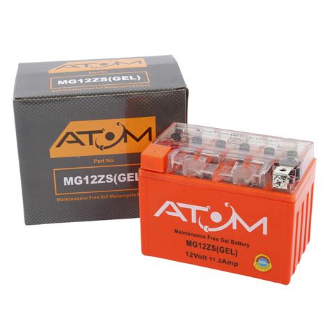 Atom Ytz S Gel Motorcycle Battery Atom Batteries